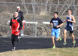 Justin Ross was led the 1600 for the first 3 laps and wound up placing 2nd.