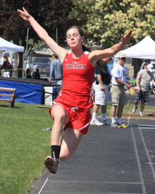 MaKayla Schaeffer in the long jump where she took 2nd.