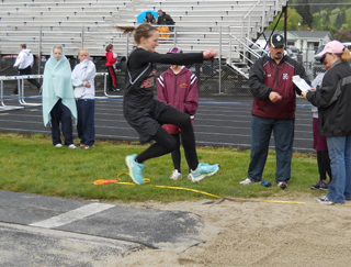 Abbie Uhlenkott in the long jump.