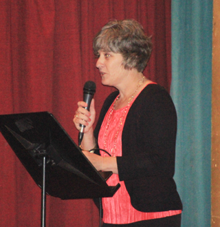 Former Prairie teacher Theresa Carter was the guest speaker.