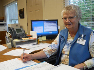 Bev Wilsey is the June employee of the month at St. Mary’s Hospital and Clinics.