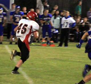 Garrett Schmidt broke into the open for a long run in the third quarter at Genesee.