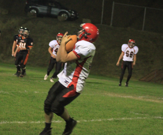 Garrett Schmidt was wide open for this catch which went for a touchdown.
