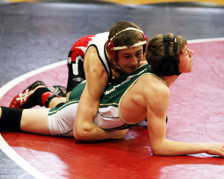 Tyler Ross in his opening round match at State.