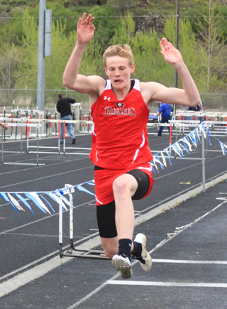 Jake Bruner, also in the triple jump.