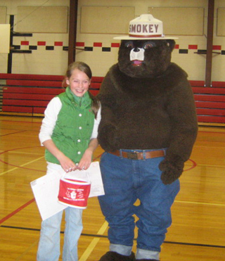 Kyleigh Duclos was the 1st place winner for the 4th grade. The 1st place winners entries go on to the national competition.