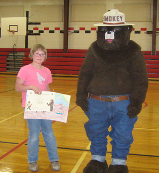 Molly Johnson was third place among 3rd graders. Audrey Drake, 3rd among 4th graders, was not available for photos.