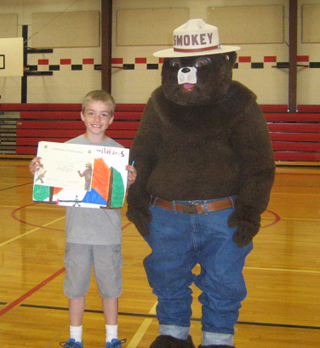 Steven Rambo was 2nd place among 3rd graders.