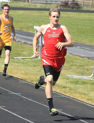 Lucas Arnzen qualified for state in the 400 meter dash.
