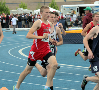 Peter Spencer in the 3200 at State.