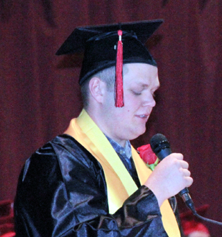 Salutatorian Frank Spencer