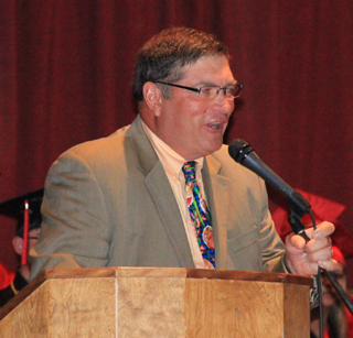 Commencement Speaker Randy Brown, principal at PHS the previous 2 years.