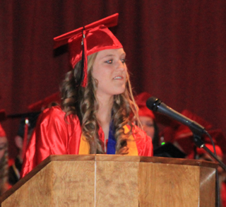 Co-Valedictorian Tanna Schlader.