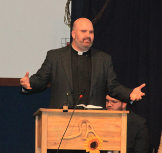 Fr. Caleb Vogel of Moscow was Summits Commencement Speaker.