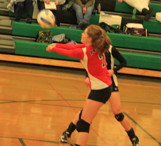 Beka Bruner makes a pass in the Potlatch match.