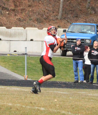 Tyler Hankerson was at least 15 yards behind the defense for this pass reception that wound up as a 62 yard scoring play.