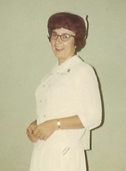 Theresa Shears early in her nursing career.