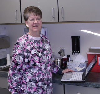 Rosemary Agee is the employee of the month for January at St. Marys Hospital.