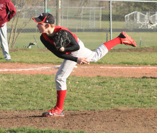 Devin Bruegeman pitched the first 3 innings at Kamiah, leaving with a 9-3 lead.