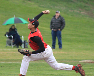 Tyler Hankerson pitched 4 innings of no-hit ball against Troy before tiring in the 5th.