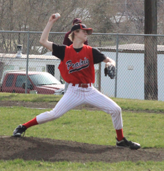 Rhett Schlader was the starting pitcher against Kamiah. Tyler Hankerson later came on in relief.