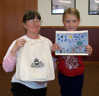 Elena Kuther, 1st grade winner among homeschoolers.