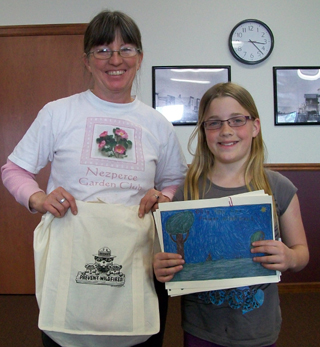 Jenna Kuther, 3rd grade winner among homeschoolers.
