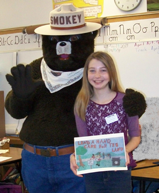 Lottie Inglet, 5th grade winner among home schoolers.