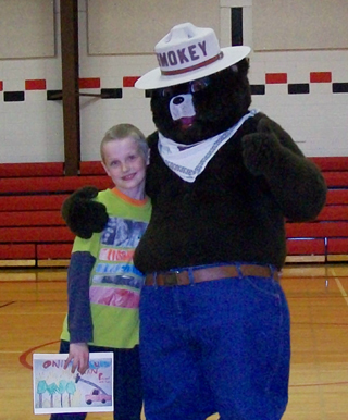 Wade Goeckner, 4th grade winner at PES.