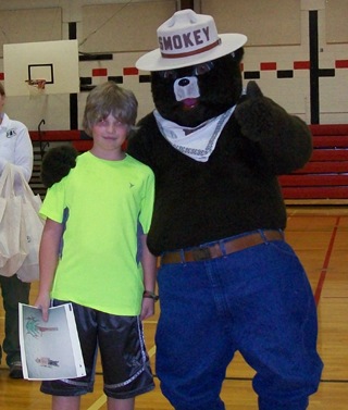 Zac Arnzen, 5th grade winner at PES.