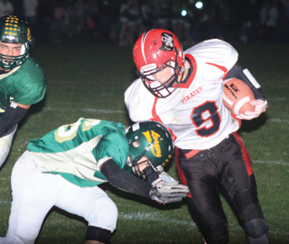 With Lucas Arnzen out with an injury, Terran Peery got a chance to carry the ball.