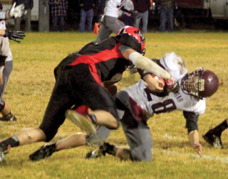 Isaiah Shears sacked the Kamiah quarterback on consecutive plays late in the first half.