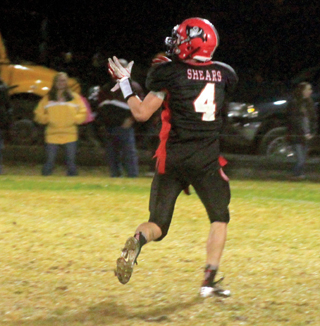 It seems like either Isaiah Shears or Rhett Schlader will break wide open deep downfield at least once a game. Here it was Shears who went for a touchdown.
