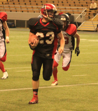 Calvin Hinkelman gained 40 yards on this play against Oakley.