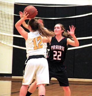 Krystin Uhlenkott played tough defense.