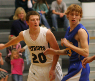 Josh Lustig in the the game against Nezperce. Photo by Steve Wherry.