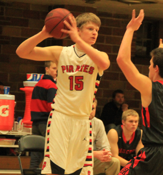 Tanner Ross looks to make a pass in the Moscow game.