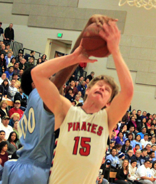 Tanner Ross gets fouled on this shot attempt against Lapwai.