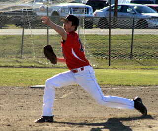 John Mager pitches at Nezperce where he got all kinds of run support.