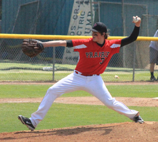 Daniel Mager pitched well in the first Potlatch game at District.