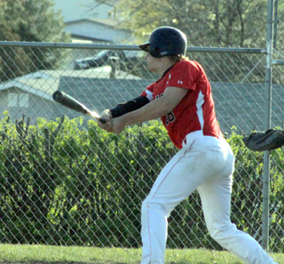 Jace Perrin pokes the winning hit in the Kamiah play-in game towards right field. 2 runs scored on the play for a 6-5 win.