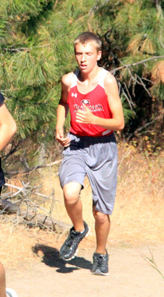 James Villamoor during the uphill climb.