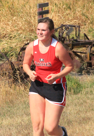 Sydney Bruner was 8th in the girls JV race.