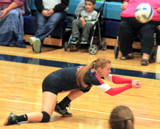 Sarah Seubert makes a dig at Lapwai.