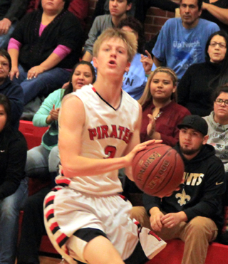 Tyson Schlader has an open shot from the wing against Lapwai.
