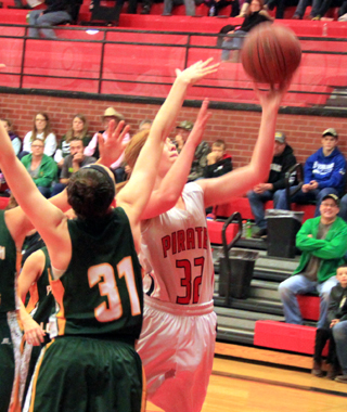 Josie Peery puts up a shot against Potlatch.