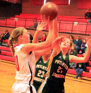 Talyss Lustig puts up a shot against Potlatch.