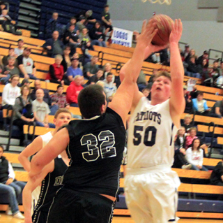 Chris Osbrone had a big game against Deary despite foul trouble.