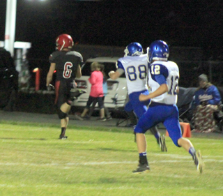 This 60-yard run by Luke Wemhoff on Prairies first offensive play of the second half put the Pirates ahead for good in their season opening 40-18 win over Genesee.