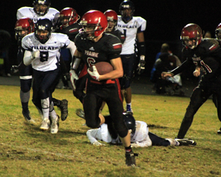 Luke Wemhoff breaks free for what turned out to be a 76 yard TD run.